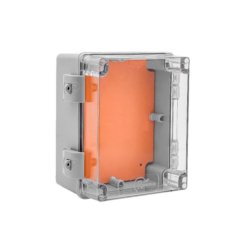 Caixa Plástica PVC Tampa Transparente Sobrepor - DAP Soluções