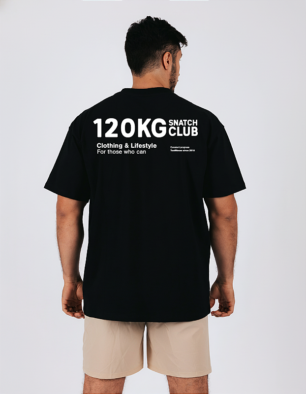 Camiseta Oversized - 120kg Snatch Club - ToolFitness - Acessórios