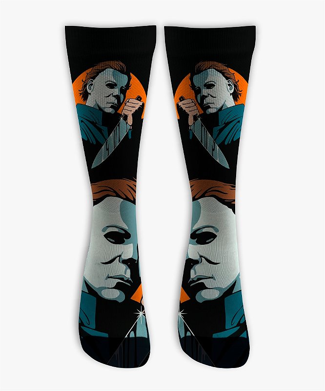 Meia Cano Alto - Michael Myers Halloween