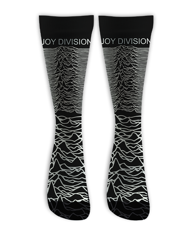 Meia Cano Alto - Joy Division - Black