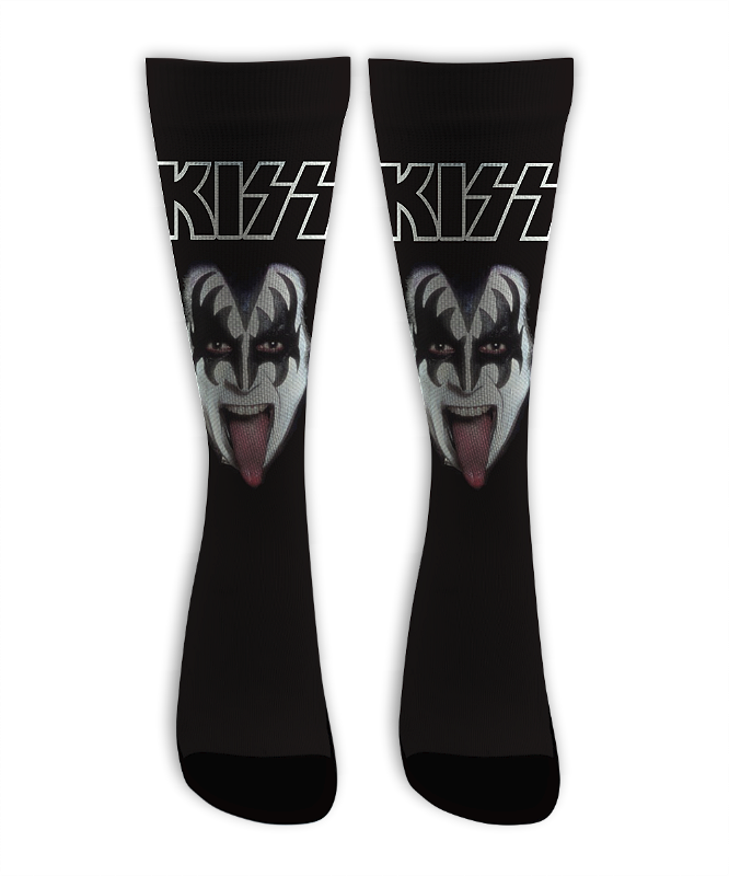 Meia Cano Alto - Kiss - Face PB