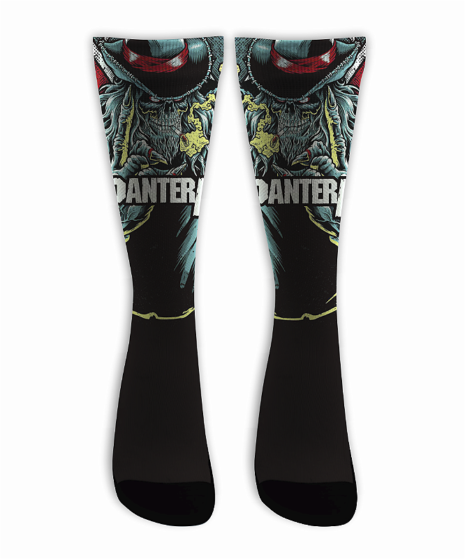 Meia Cano Alto - Pantera - Cowboys From Hells Color