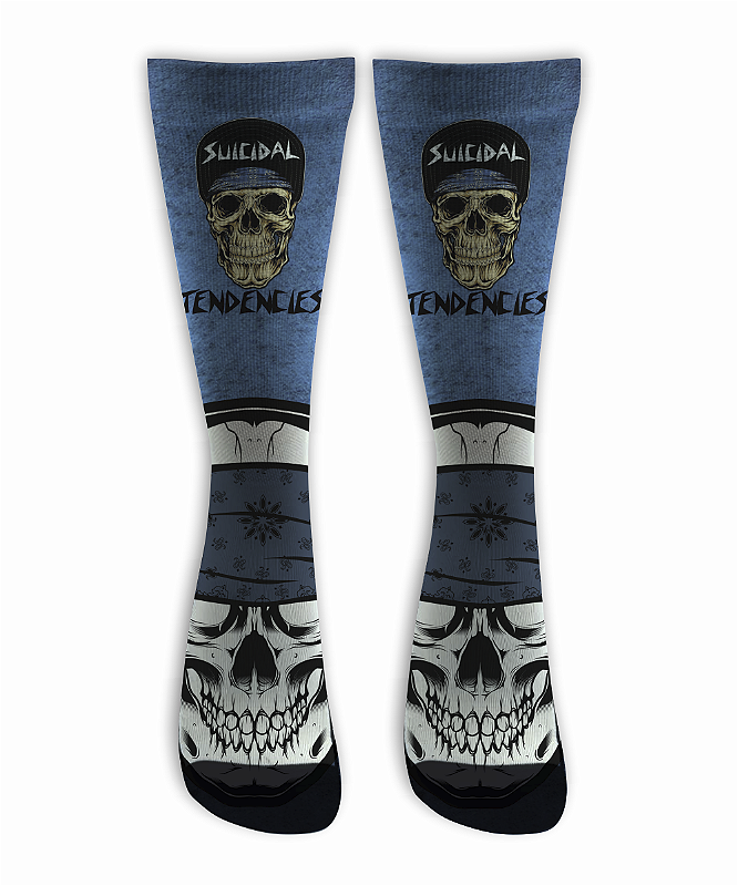 Meia Cano Alto - Suicidal Tendencies - Blue