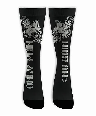 Meia  Cano Alto - Skate Only Pain