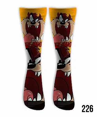 Meia  Cano Alto - Taz Mania
