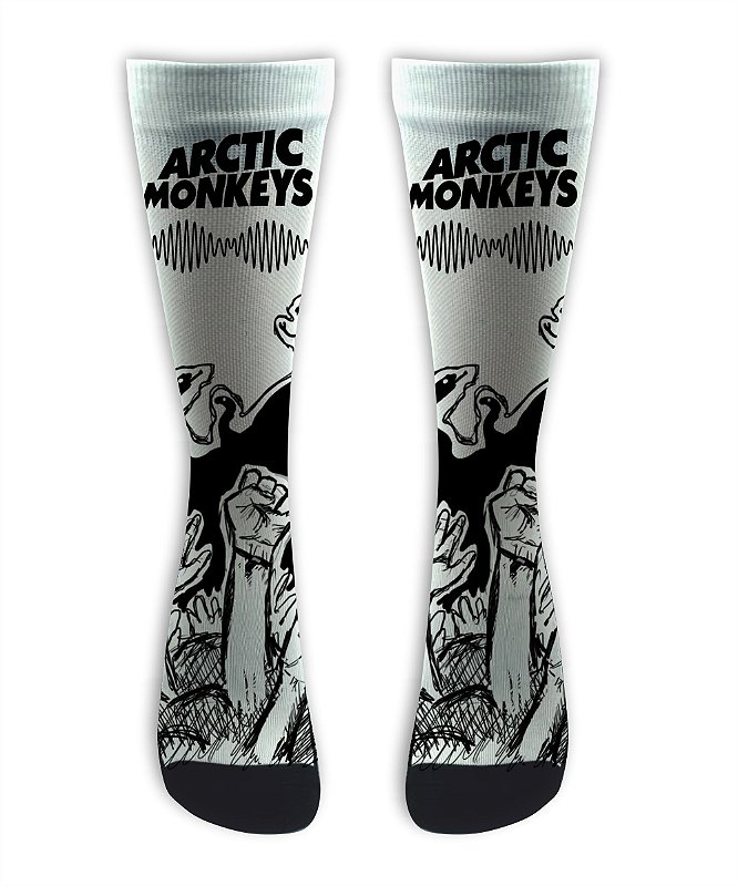 Meia  Cano Alto - ARCTIC MONKEYS - White