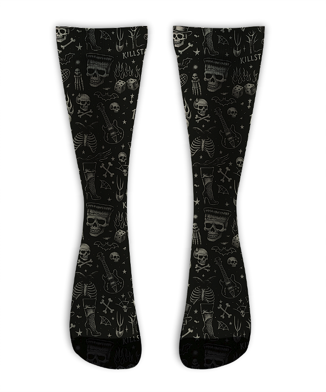 Meia Cano Alto - Kill Star