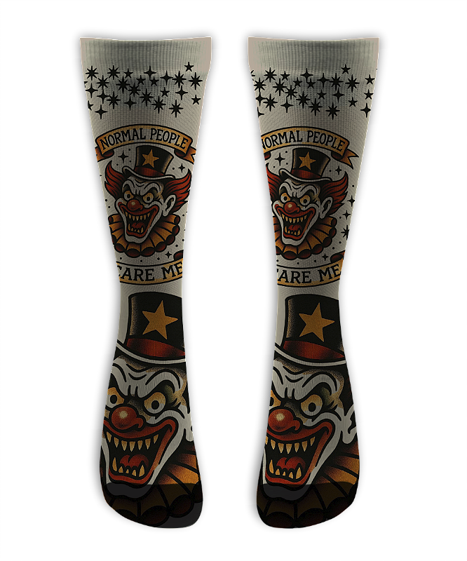 Meia Cano Alto - Palhaço Normal People