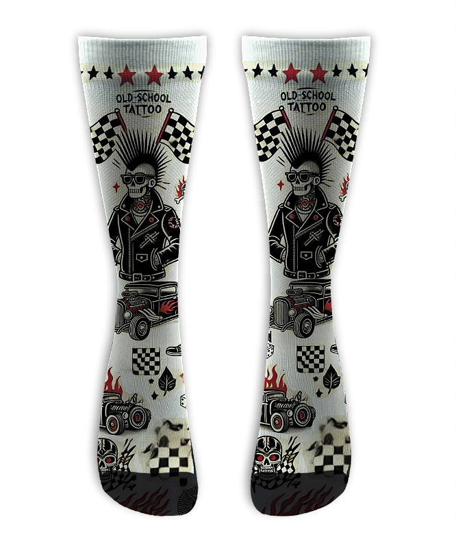 Meia Cano Alto - School of Tattoo