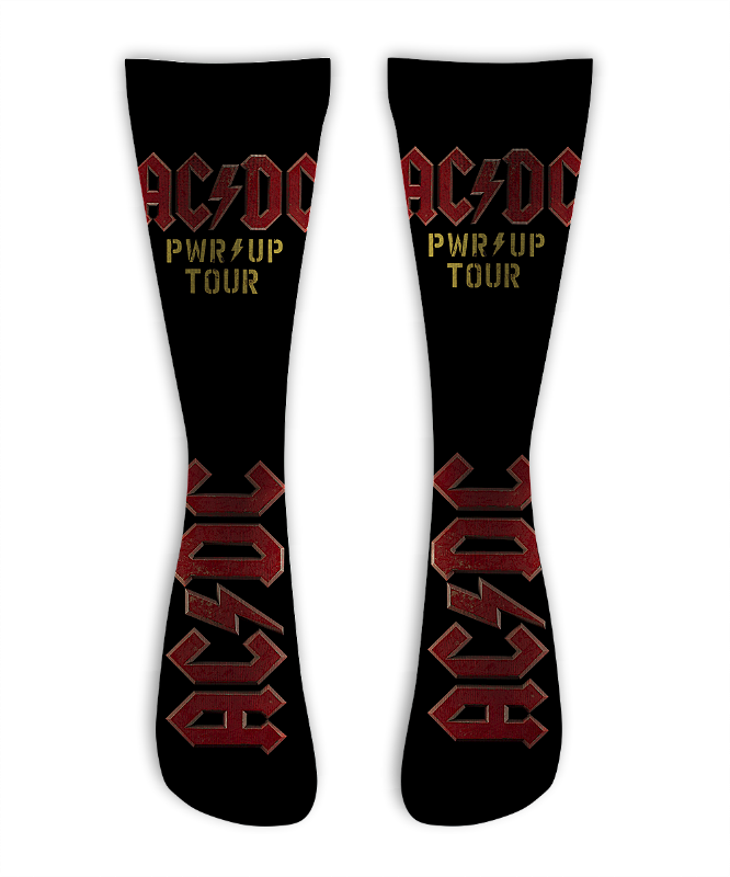 Meia Cano Alto - ACDC POWER UP TOUR