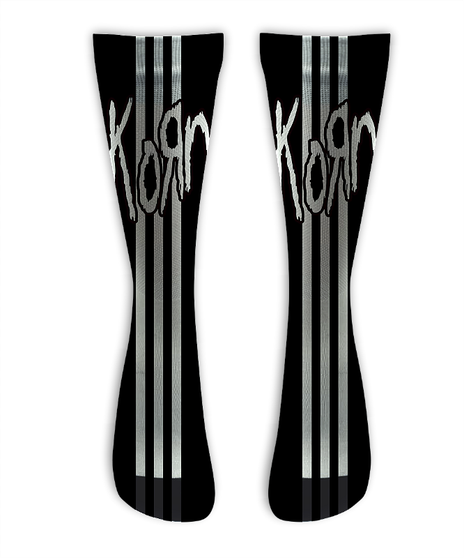 Meia Cano Alto - Korn - Stripes