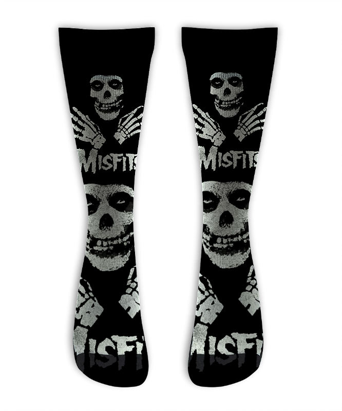 Meia Cano Alto - Misfits - Hands