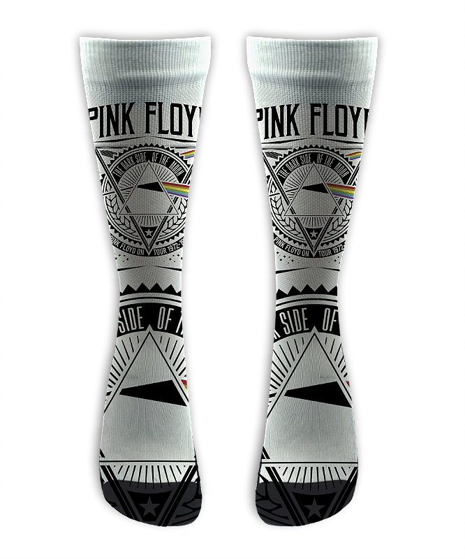 Meia Cano Alto - Pink Floyd - 1972 Tour White