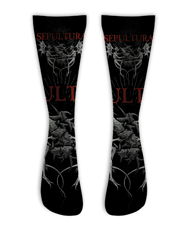 Meia Cano Alto - Sepultura - Demons