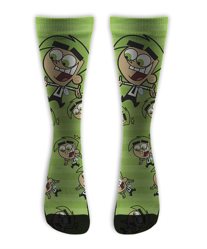 Meia Cano Alto - Padrinhos Magicos Green