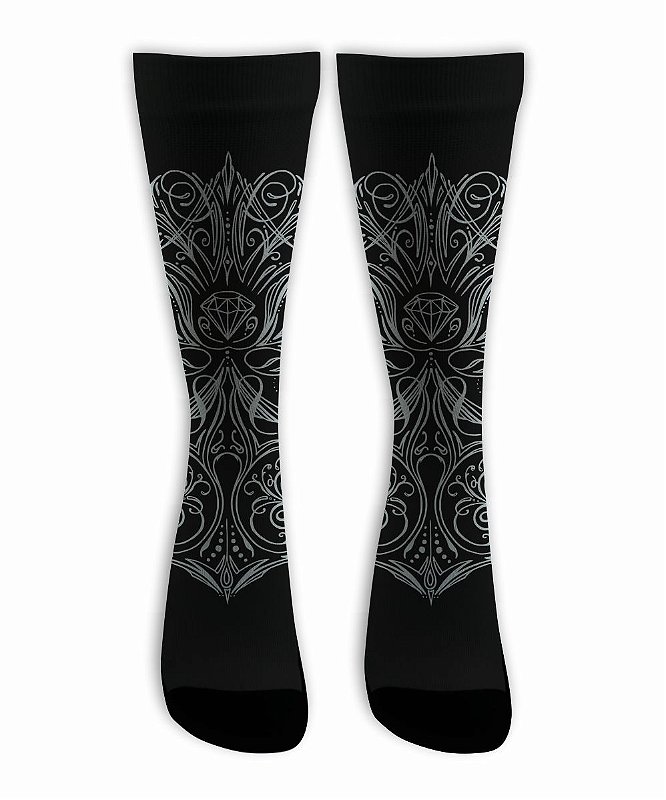 Meia Pinstripes Diamond  - Caju