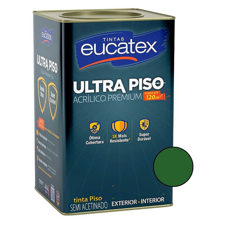 Tinta Acrílica Ultra Piso Premium -Verde - 18L - Eucatex