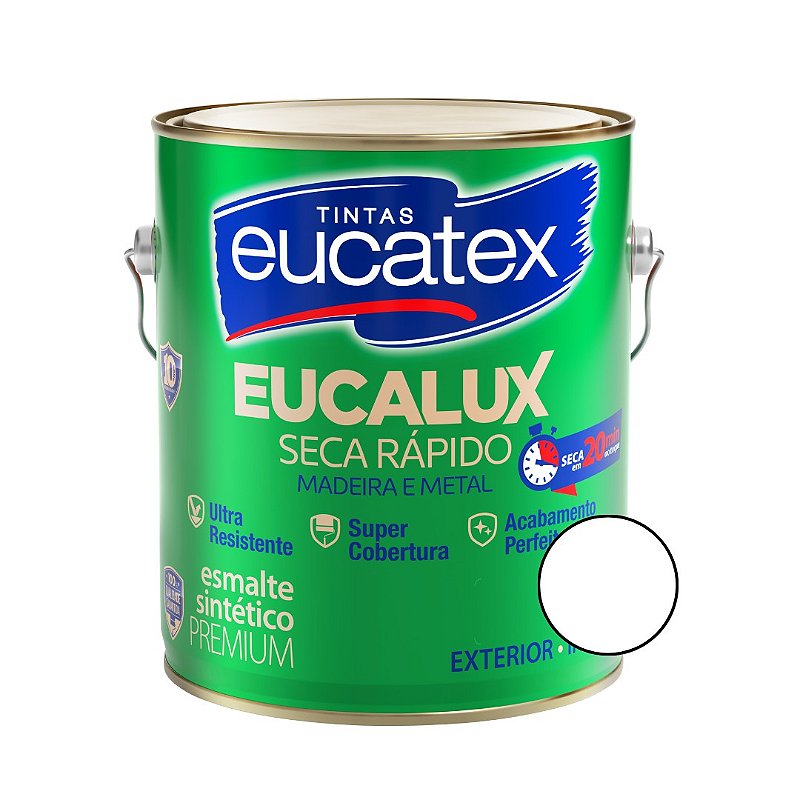 Esmalte Sintético Eucalux Branco Brilhante- 3,60L - Eucatex
