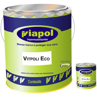 Impermeabilizante Poliuretano Vitpoli Eco Cinza - 4,20KG- Viapol