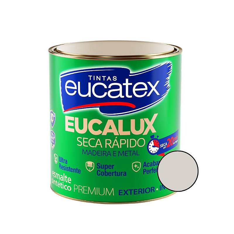 Esmalte Sintético Eucalux Gelo Brilhante - 900ml - Eucatex