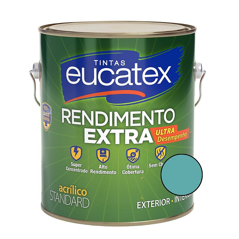 Tinta Acrílica Rendimento Extra - Aruba-3,6L-  Eucatex