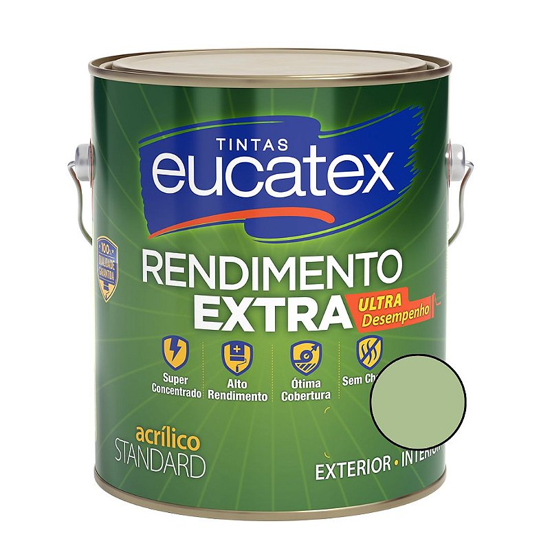 Tinta Acrílica Rendimento Extra -Verde Kiwi -3,6L-  Eucatex