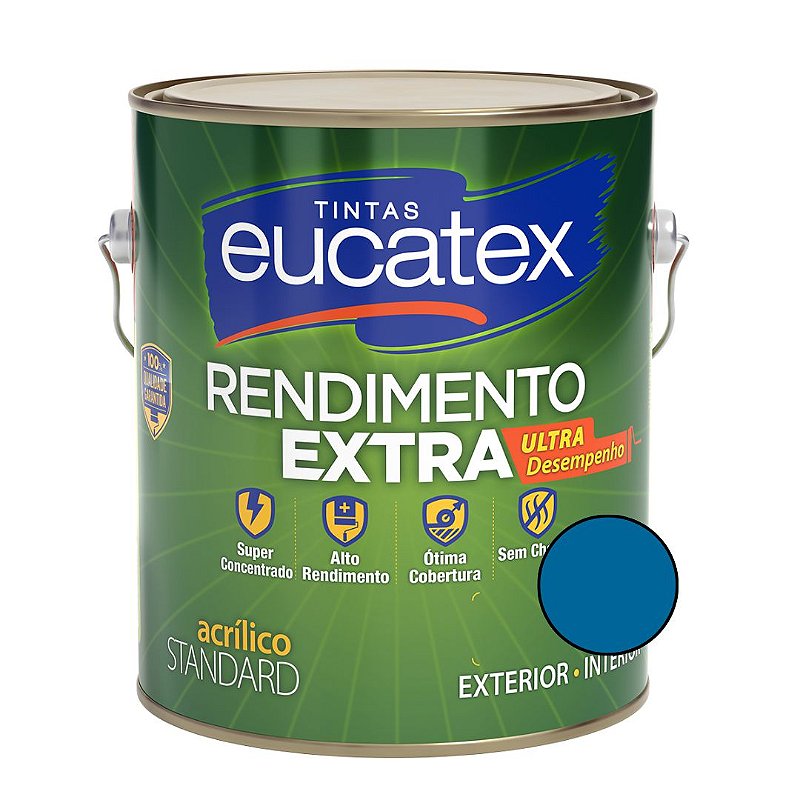 Tinta Acrílica Rendimento Extra - Cor Jeans -3,6L-  Eucatex