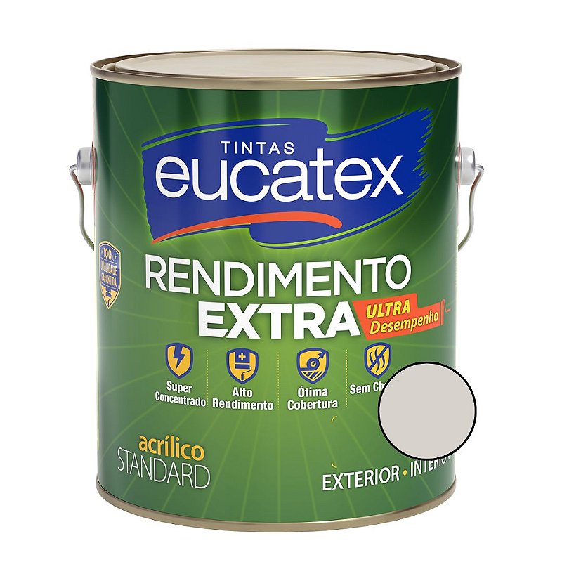 Tinta Acrílica Rendimento Extra - Gelo -3,6L-  Eucatex