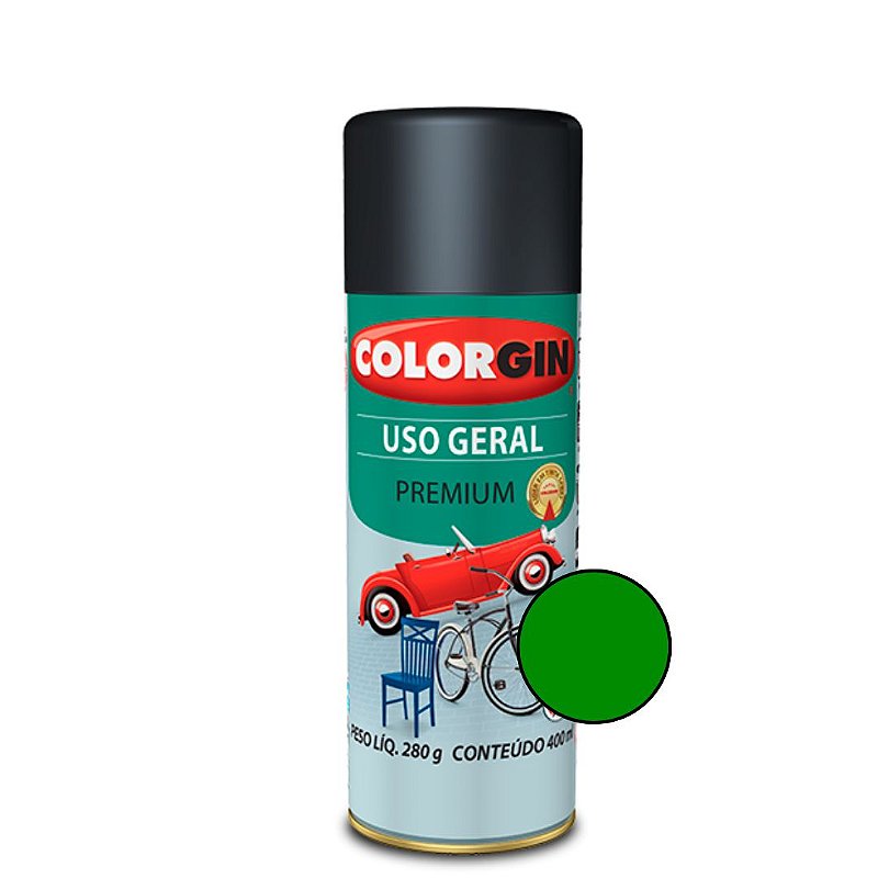 Tinta Spray Uso Geral Premium Verde - Colorgin
