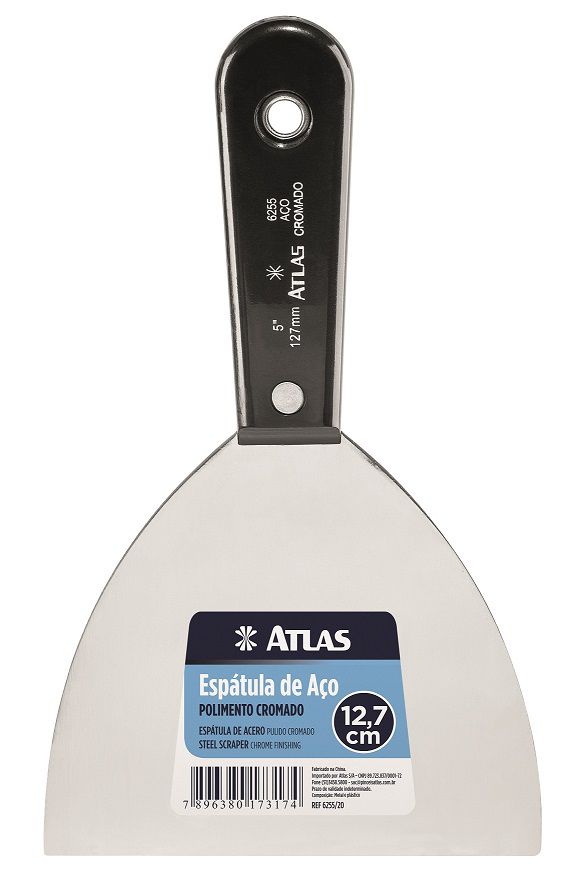 Espátula de Aço Cromado  10cm ref: 6255/16 - Atlas