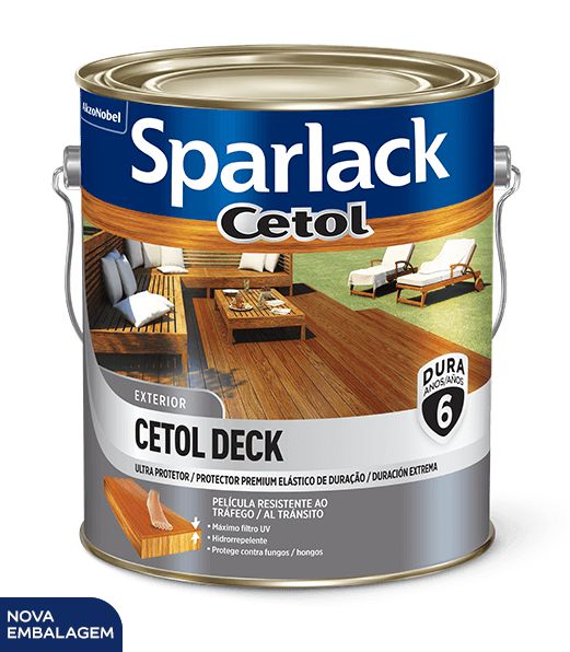 Verniz Cetol Deck Natural Semi-Brilho 3,6L - Sparlack