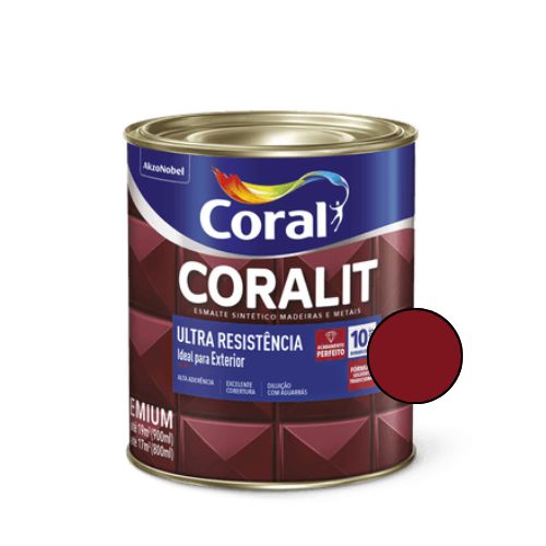 Esmalte Sintético Coralit Ultra Brilhante Vermelho Goya 900ml - Coral