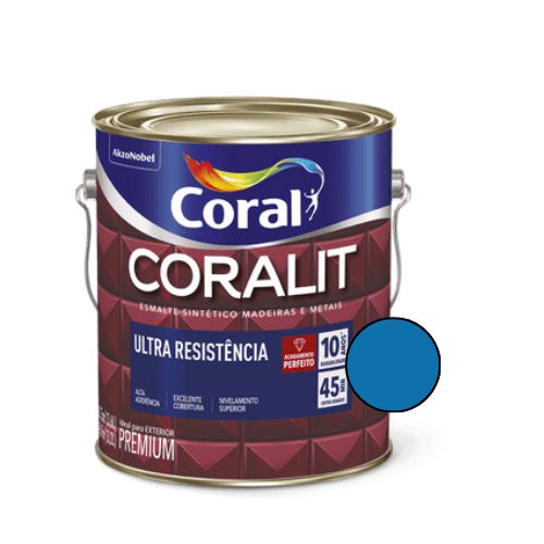 Esmalte Sintético Coralit Ultra Brilhante Azul França 3,6l - Coral
