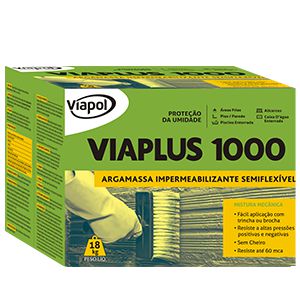 Argamassa Polimérica Viaplus 1000 - 18kg -Viapol