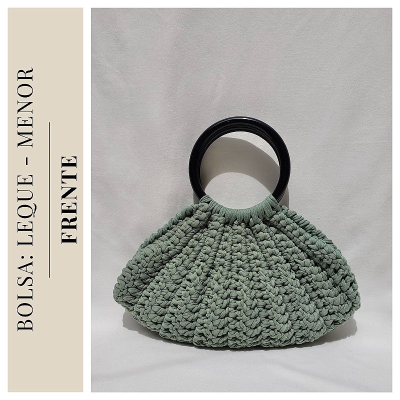 crochet bolsa with round handles