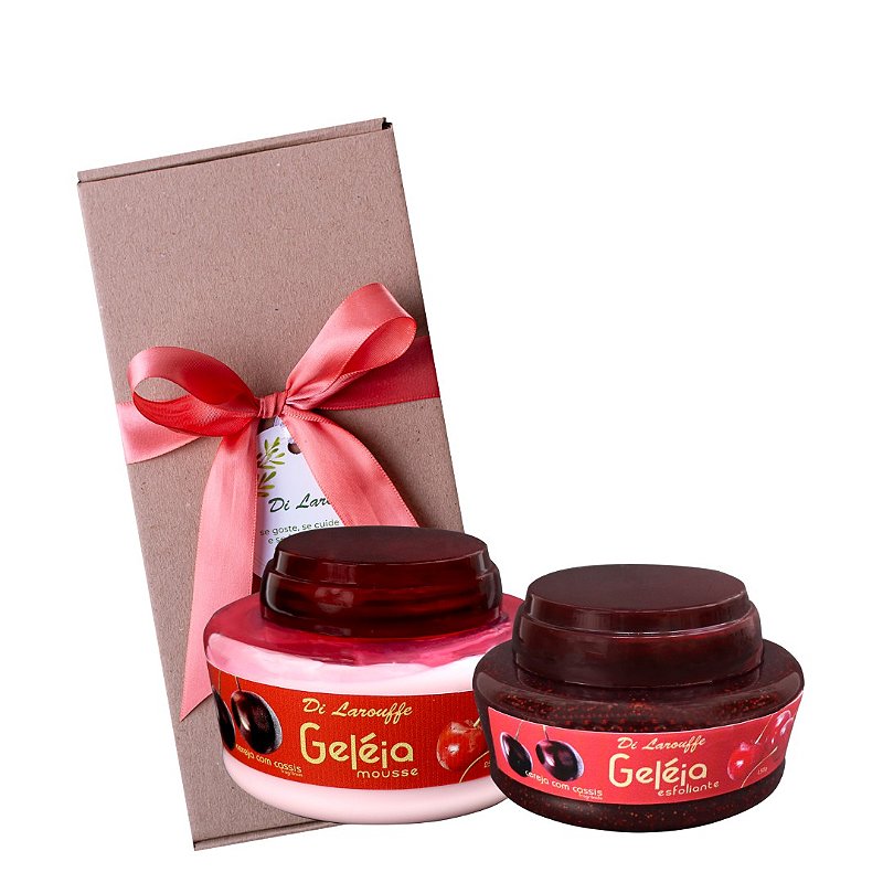 Mousse Hidratante Cereja + Geléia Esfoliante Cereja