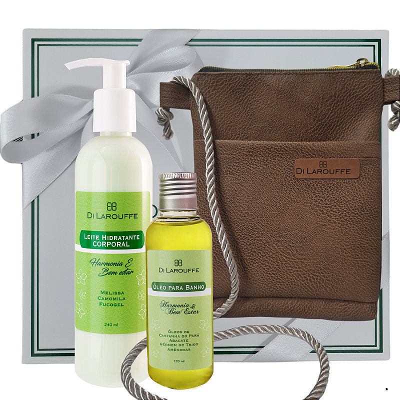 Kit Corporal Aromaterapia - Leite Hidratante e Óleo Corporal Harmonia e Bem estar