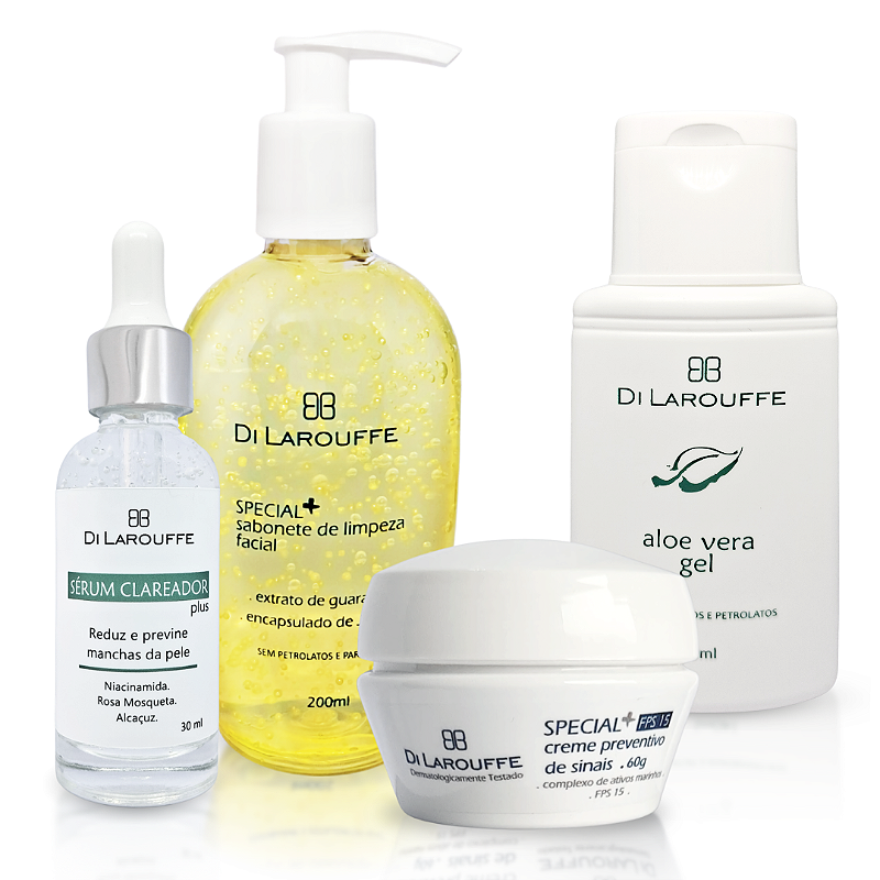 Kit Facial Controle de Manchas Antienvelhecimento e Proteção.