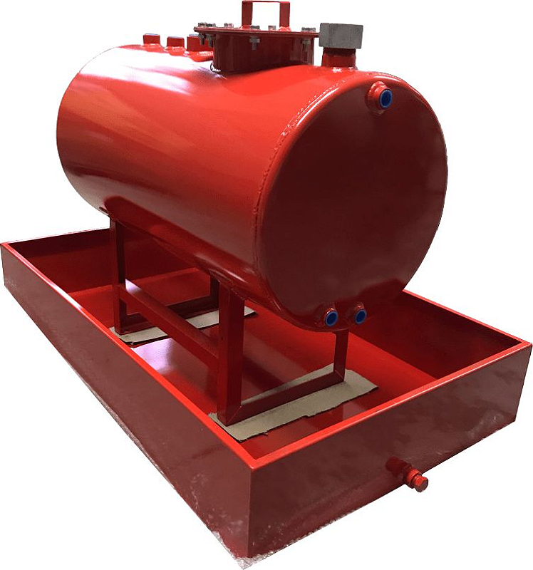 Tanque Aéreo para Combustível com Bacia de Contenção - Capacidade 750 ...