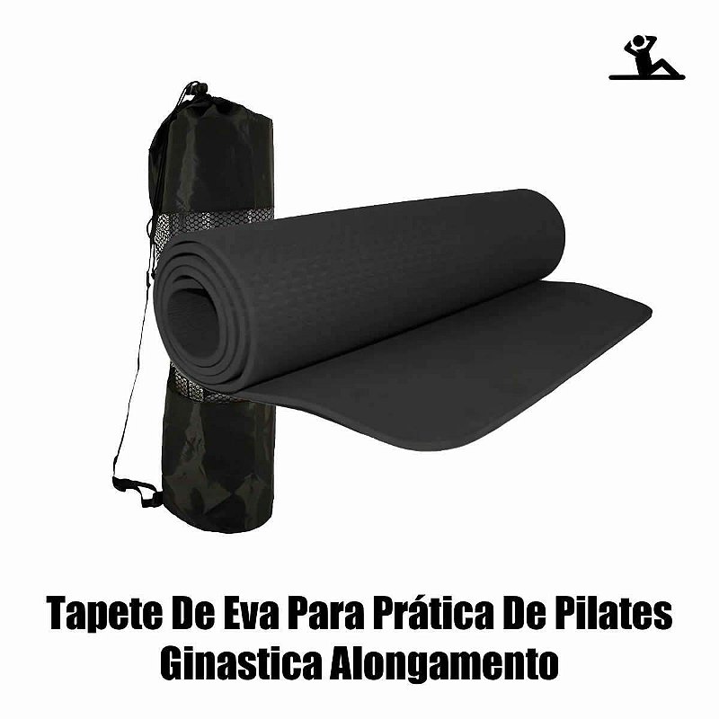 Tapete de Yoga Preto Bravus Sport em NBR com sacola - Tapete para Yoga e  Pilates - Magazine Luiza