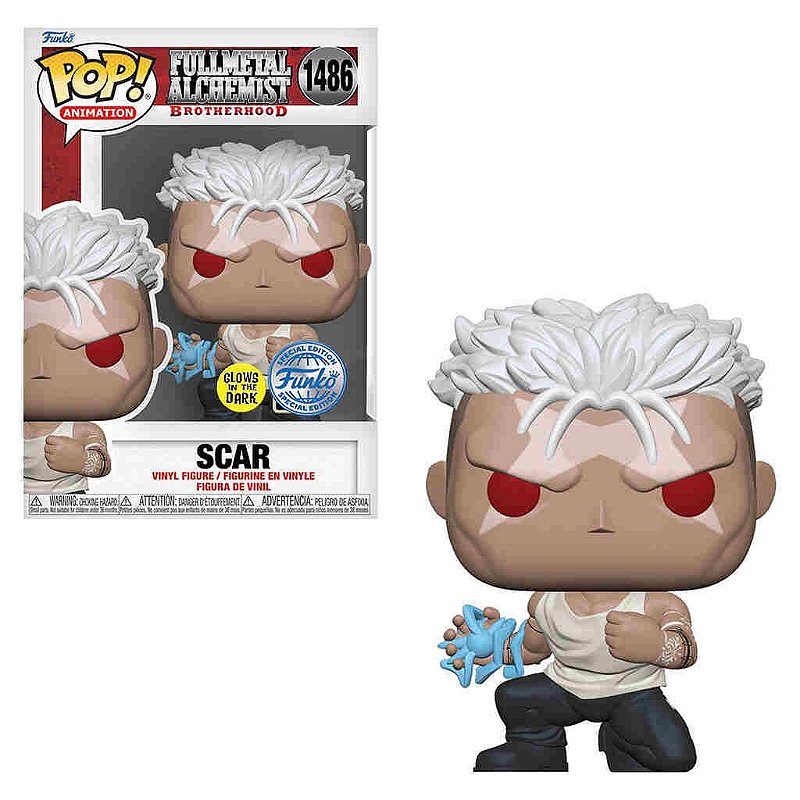 Funko Pop! Animation Fullmetal Alchemist Brotherhood 1486 Scar [Glow In The Dark] (Entertainment Earth