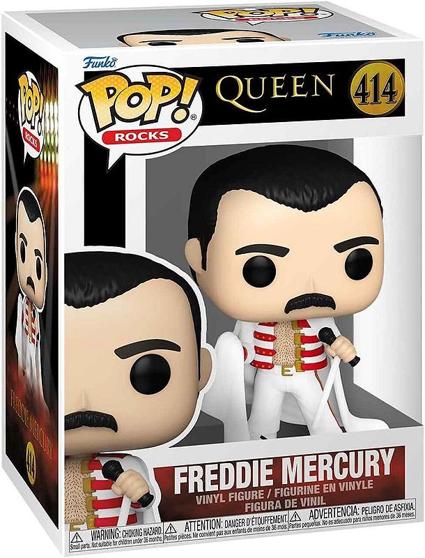 Funko Pop! Rocks Queen Freddie Mercury Com Capa 414 - The Originals