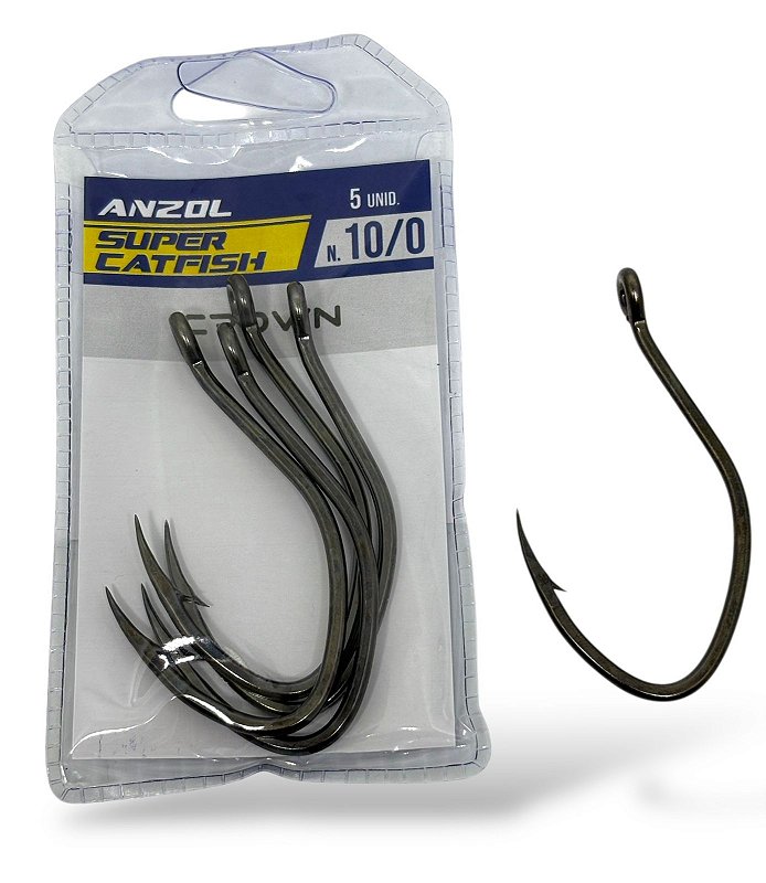 Anazol Crow Super Cat Fish Black 10/0 C/5 - Martinelli Pesca e
