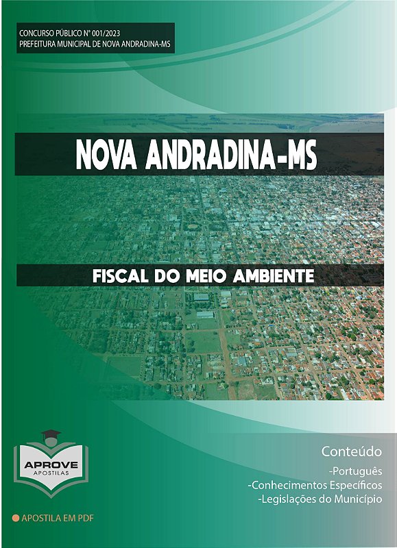 APOSTILA NOVA ANDRADINA FISCAL DO MEIO AMBIENTE Aprove Apostilas