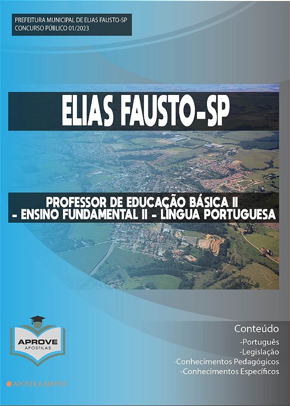 APOSTILA ELIAS FAUSTO - PROFESSOR DE EDUCAÇÃO BÁSICA II - ENSINO ...