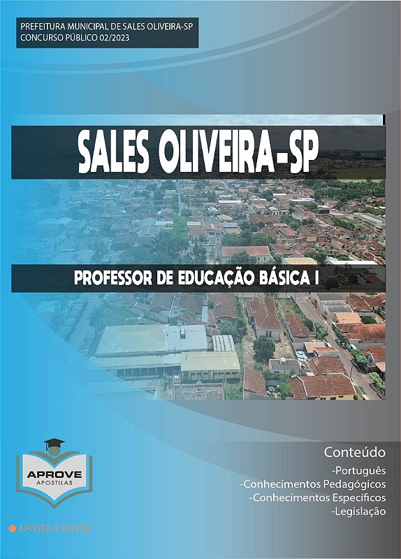 APOSTILA ALFREDO CHAVES - PROFESSOR DE EDUCAÇÃO BÁSICA I - Aprove Apostilas