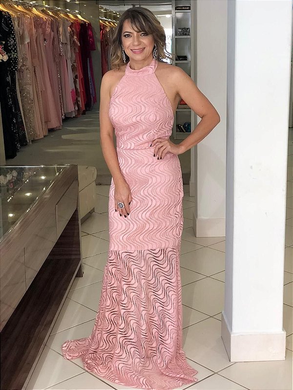 vestido rose para comprar