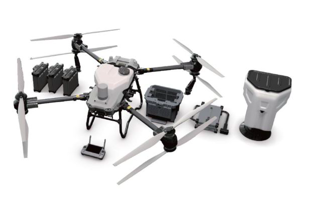 Drone DJI Agras T50 + 3 Baterias + Carregador + Resfriador + Dispersor de Sólidos + Gerador Branco Trifásico 13 kva | Drone de Pulverização Agrícola