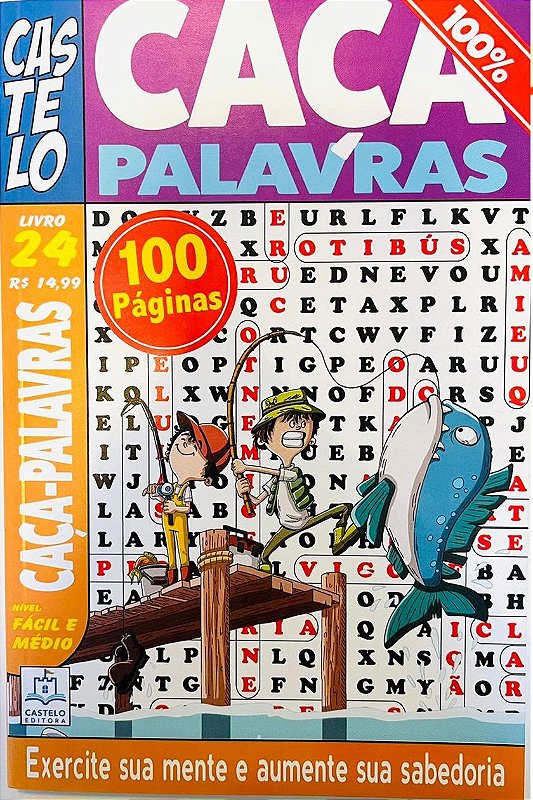 Livro Coquetel Caça Palavras Super nível fácil Ed 06