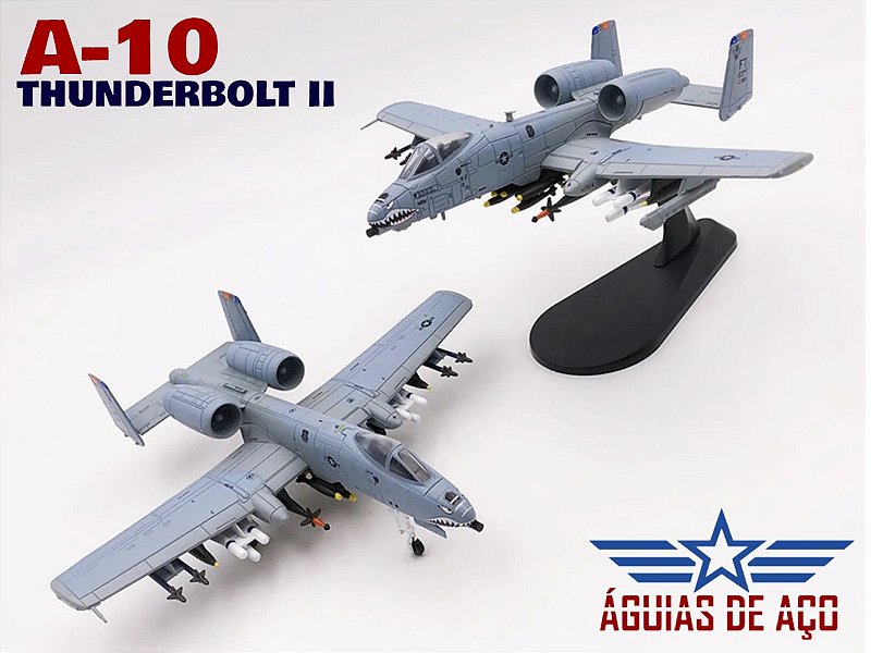 A-10 THUNDERBOLT II - Com ALTA CARGA de combate! - 1:100 - Loja